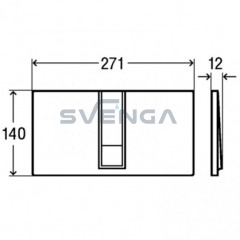 Viega Visign For Style 14 vandens nuleidimo mygtukas