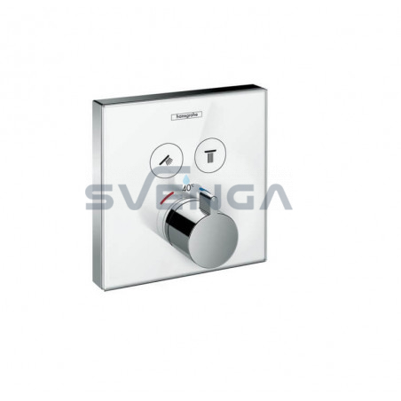 Hansgrohe ShowerSelect Glass Thermostat potinkinis termostatinis dušo maišytuvas, 2-iejų funkcijų