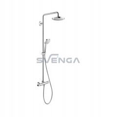 Hansgrohe Croma Select E Showerpipe 180 27256400 virštinkinė termostatinė dušo sistema