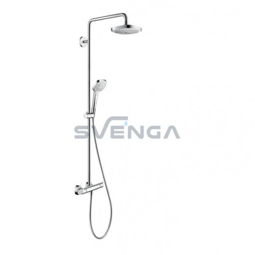 Hansgrohe Croma Select E Showerpipe EcoSmart 180 27257400 virštinkinė termostatinė dušo sistema