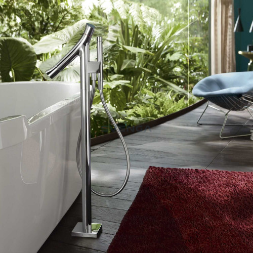 Hansgrohe Axor Starck Organic 12016000 termostatinis vonios maišytuvas iš grindų su potinkine dalimi