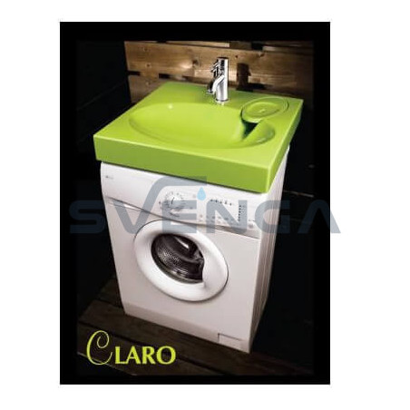 PAA CLARO akmens masės praustuvas ant skalbimo mašinos 600x600 mm