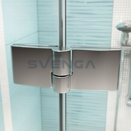 Ravak SmartLine SMSRV4 kvadratinė dušo kabina su kampiniu įėjimu