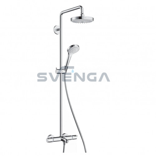 Hansgrohe Croma Select S 180 2-jų padėčių termostatinė dušo sistema su snapu