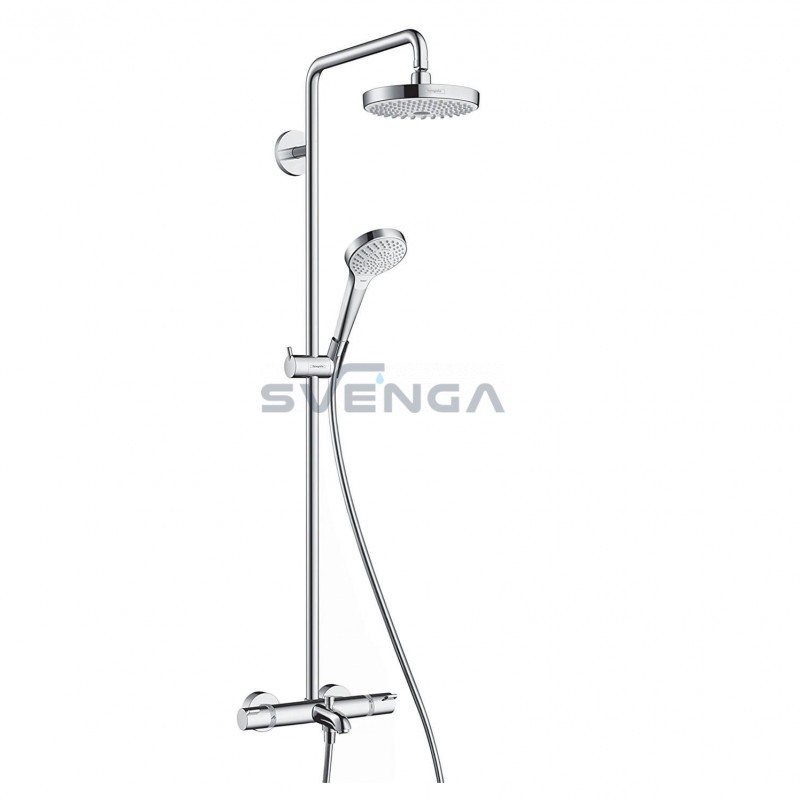 Hansgrohe Croma Select S 180 2-jų padėčių termostatinė dušo sistema su snapu