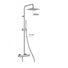 Alpi Joy JO97SM2151CR termostatinė dušo sistema su plona 20 cm dušo galva