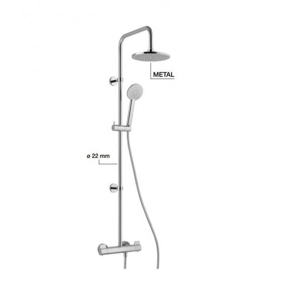 Alpi Sport Senior SPS86RM2151 termostatinė dušo sistema su 20 cm dušo galva