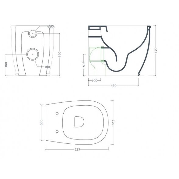 ARTCeram Atelier rimless pristatomas klozetas 4