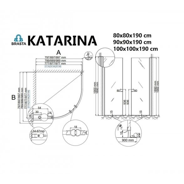 Baltijos Brasta Katarina dušo kabina 2