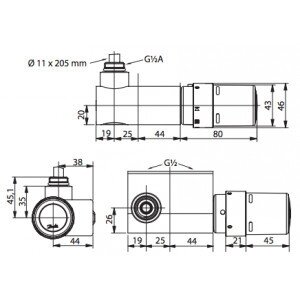 Danfoss VHX Mono termoreguliatoriaus komplektas 3