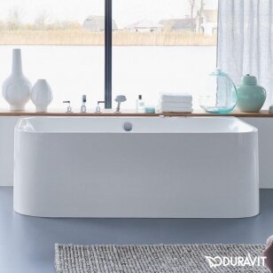 Duravit Happy D.2 akrilinė glaudžiama prie sienos vonia 1800x800 mm