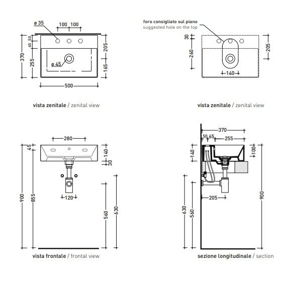 Flaminia AppLight praustuvas 50x37cm 3