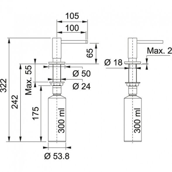 Franke Active Plus dozatorius 4