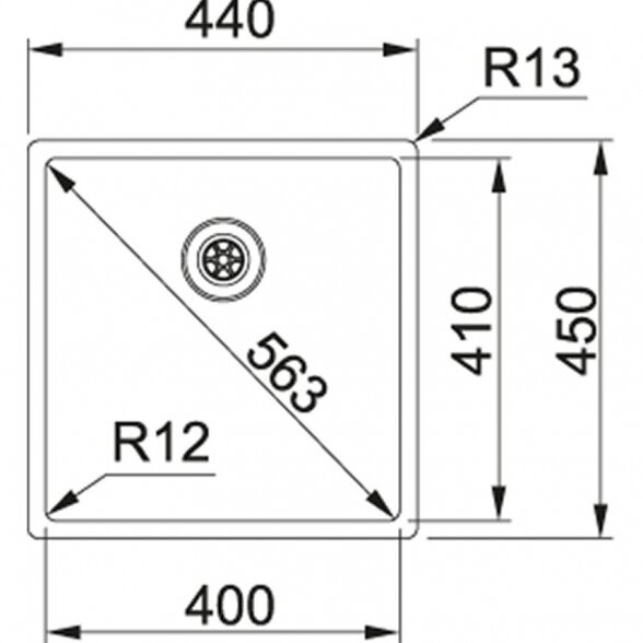 Franke Box BXX 210/110-40 nerūdijančio plieno plautuvė 2