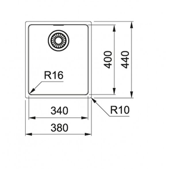 Franke Maris MRX 210-34 nerūdijančio plieno plautuvė 1