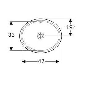 Geberit VariForm 48x42 iš apačios montuojamas praustuvas 1