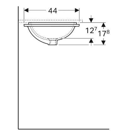 Geberit VariForm 53x44 iš apačios montuojamas praustuvas 2