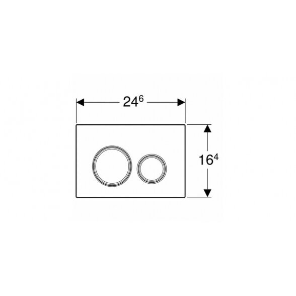 Geberit Sigma21 vandens nuleidimo mygtukas 7