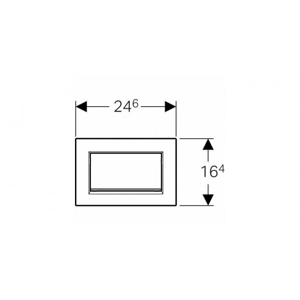 Geberit Sigma30 viengubas vandens nuleidimo mygtukas 3