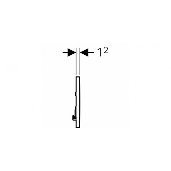 Geberit Sigma30 viengubas vandens nuleidimo mygtukas 4