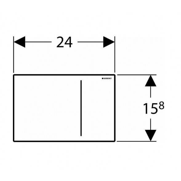 Geberit Sigma70 vandens nuleidimo mygtukas 5