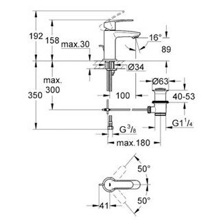 Grohe Eurostyle Cosmopolitan praustuvo maišytuvas 1