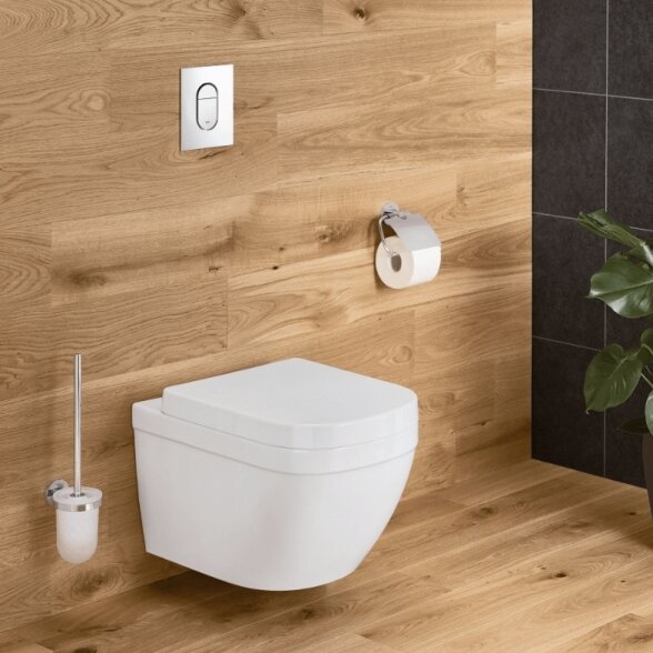 Grohe 4 in 1 potinkinis rėmas su EuroCeramic pakabinamu klozetu ir lėtaeigiu dangčiu 1