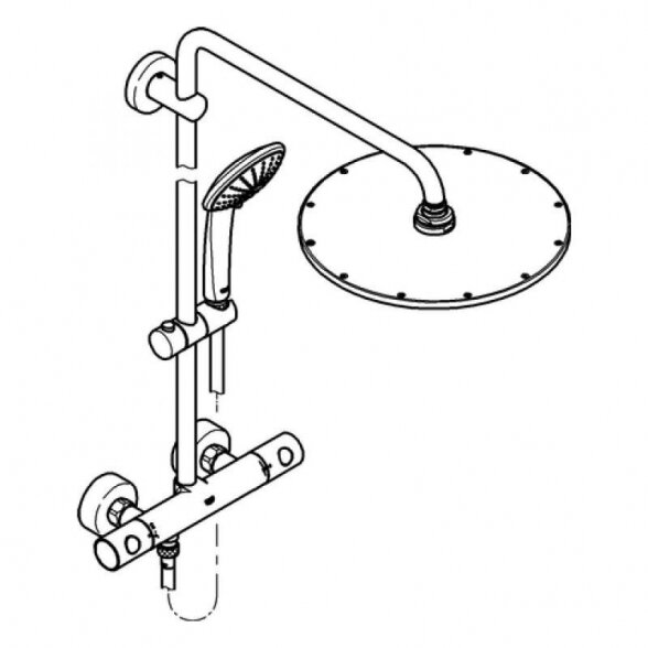 Grohe Euphoria System 310 termostatinė dušo sistema 4