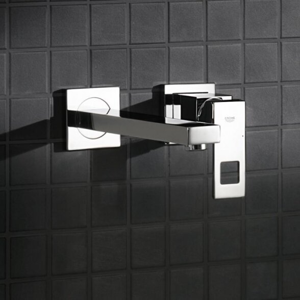 Grohe Eurocube praustuvo maišytuvas iš sienos su potinkine dalimi 1