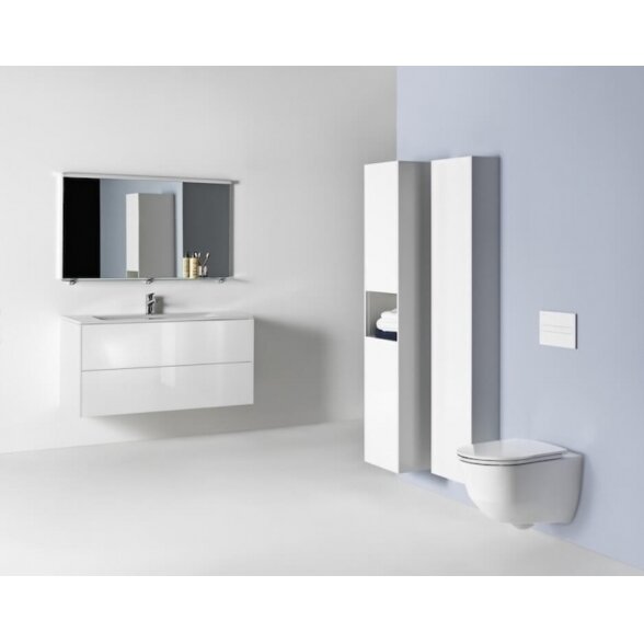 Grohe SL WC potinkinis rėmas 5 in 1 su Laufen Pro New Rimless pakabinamu klozetu ir lėtaeigiu dangčiu 6