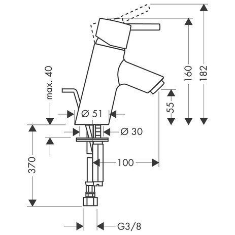 Hansgrohe Talis praustuvo maišytuvas 32020000 2