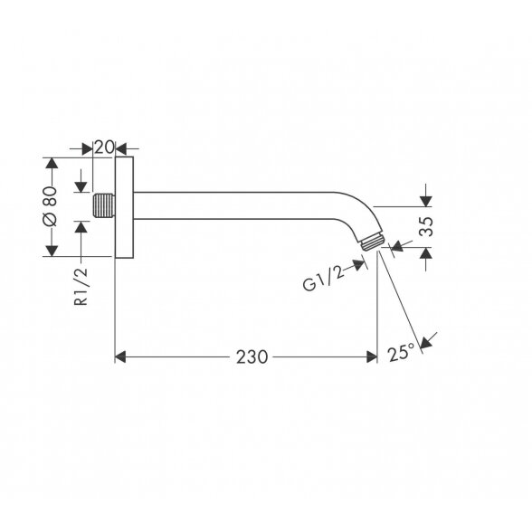 Hansgrohe Crometta 2657700/26577400 dušo galva 18 cm su 23 cm laikikliu 5