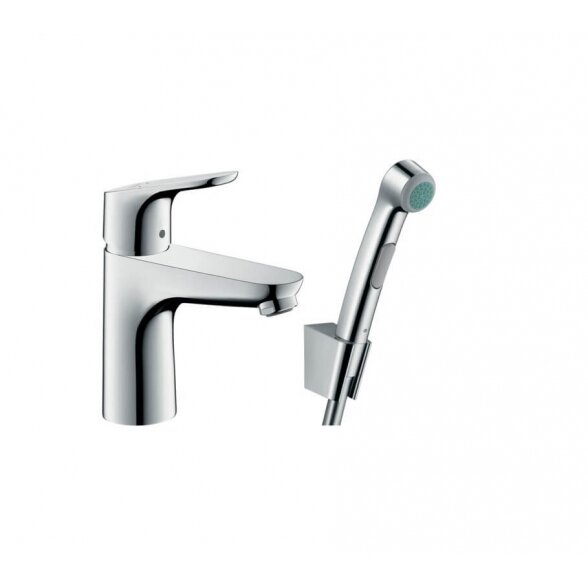 Hansgrohe Focus 100 31927000 praustuvo maišytuvas su bidete dušeliu