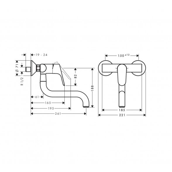 Hansgrohe Focus M41 31825000 virtuvinis maišytuvas 1