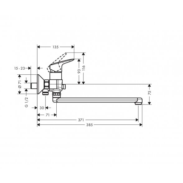 Hansgrohe Logis 71402000 vonios maišytuvas 1