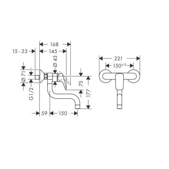 Hansgrohe Logis M31 71836000 virtuvinis maišytuvas 1