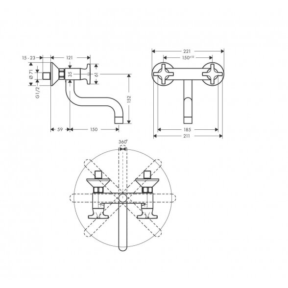 Hansgrohe Logis M32 71287000 virtuvinis maišytuvas 1