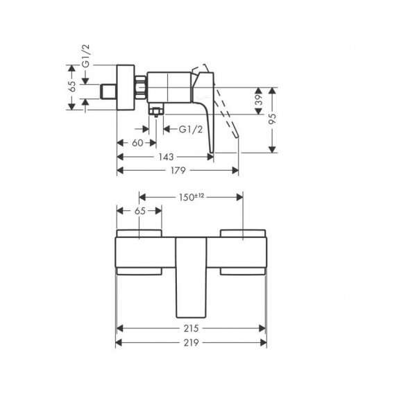 Hansgrohe Metropol 32560 dušo maišytuvas 6