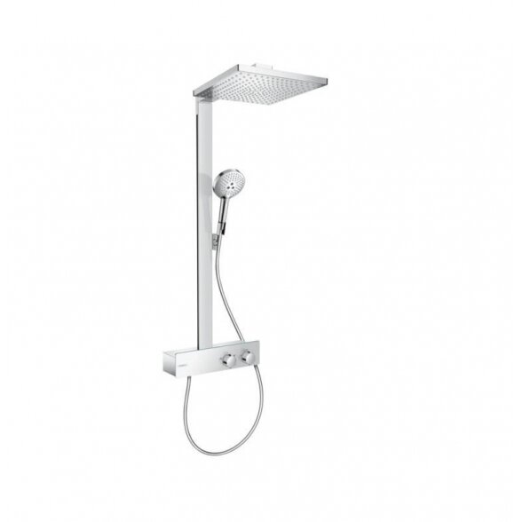 Hansgrohe Raindance E Showerpipe EcoSmart 27362000 virštinkinė termostatinė dušo sistema