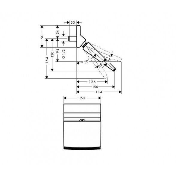 Hansgrohe Raindance Rainfall 26442000 dušo galva krioklys 2