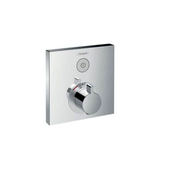 Hansgrohe ShowerSelect Glass Thermostat 15762000 potinkinis termostatinis dušo maišytuvas