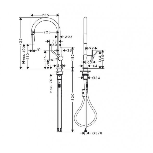 Hansgrohe Talis M54 72800000 virtuvinis maišytuvas 1