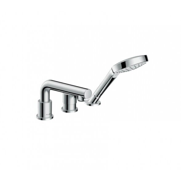 Hansgrohe Talis S 72416000 įgręžiamas 3 dalių vonios maišytuvas su apatine dalimi