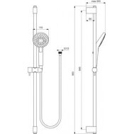 Ideal Standard Idealrain Evo dušo stovo komplektas 1