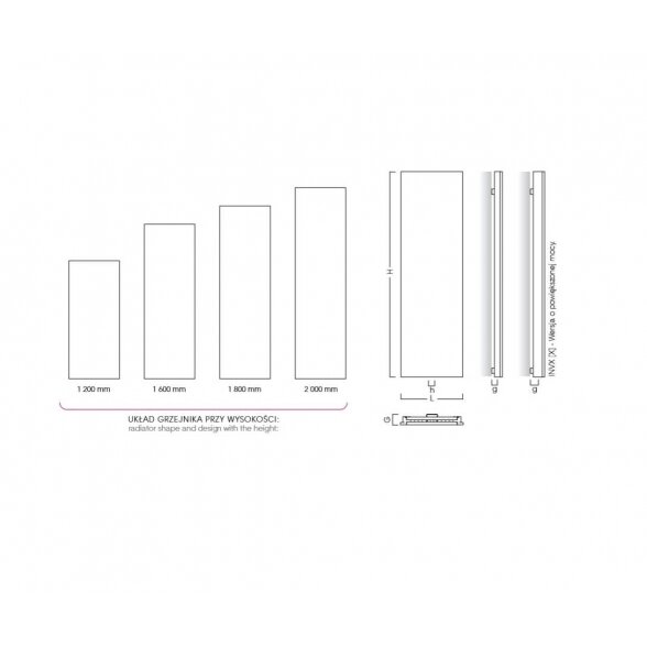 Instal Projekt Inventio radiatorius vertikalus 7