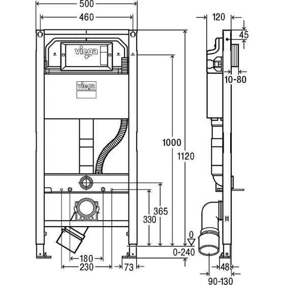 Potinkinis Viega Prevista Dry Wc rėmas 771980 3