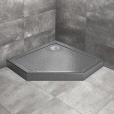 Radaway Doros PT Compact Stone Anthracite penkiakampis akrilinis dušo padėklas