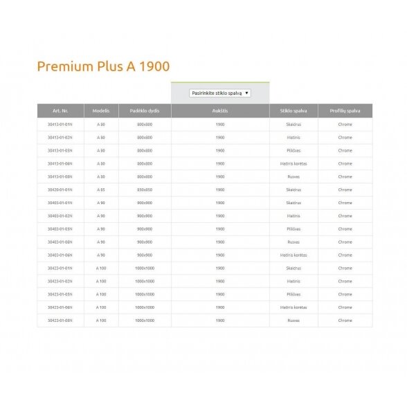 Radaway Premium Plus A 1900 pusapvalė dušo kabina, 90x90 9