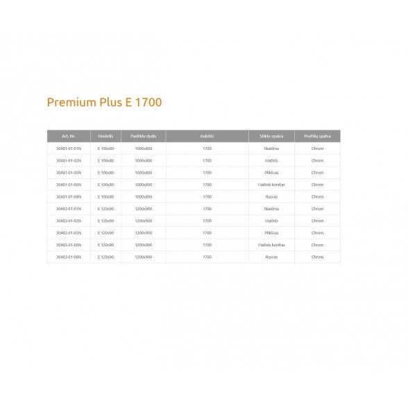 Radaway Premium Plus E 1700 pusapvalė dušo kabina 8