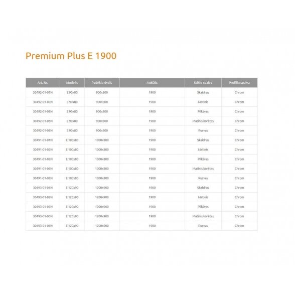 Radaway Premium Plus E 1900 pusapvalė dušo kabina 10